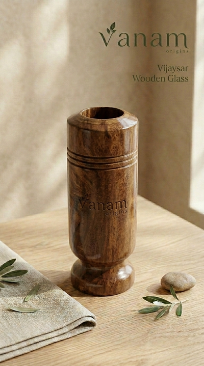 Vanam Wooden Vijaysar Glass