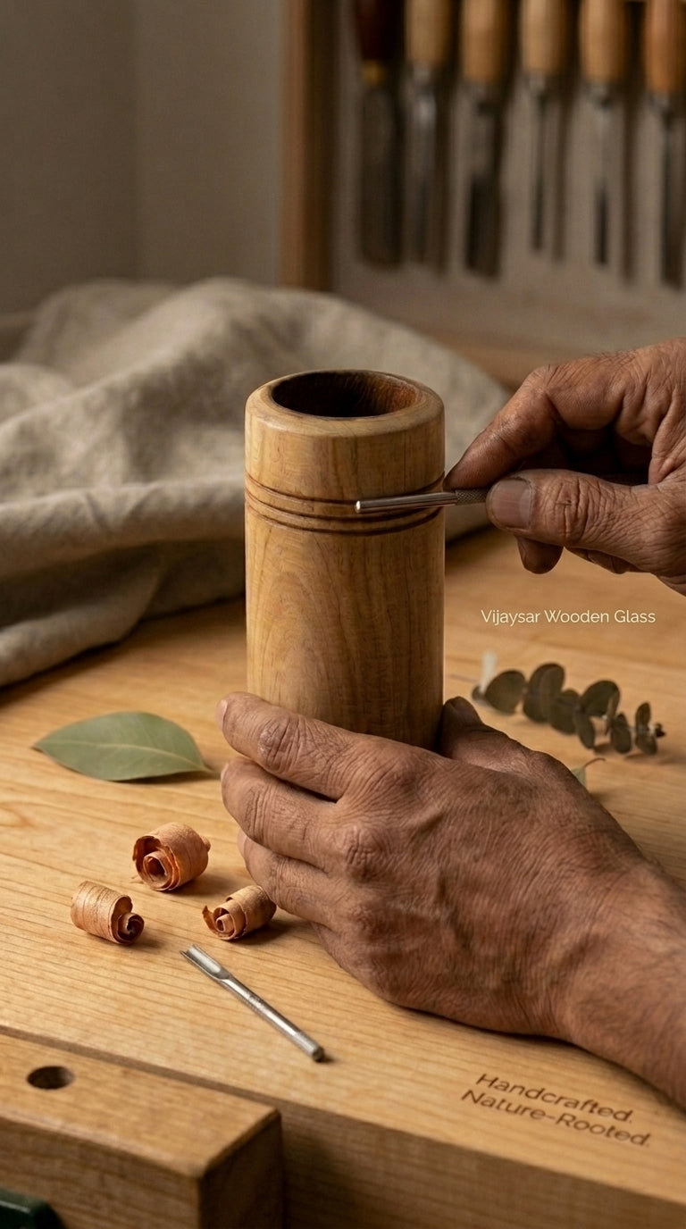 Vanam Wooden Vijaysar Glass