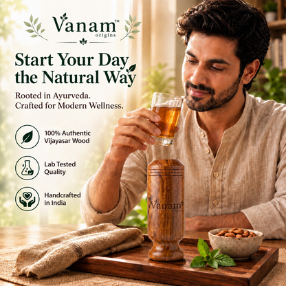 Vanam Wooden Vijaysar Glass